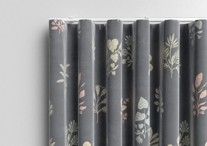 Botanical Velvet, Multi - Made to Measure Curtains - Image 13